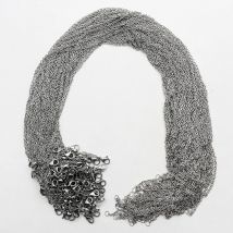 100pc 2MM jewelry stainless steel cords chain good Necklace lanyard pendant clasp lobster clasp 45cm 50cm fashion Wholesale