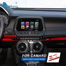 Echte weiche Kohle faser für Chevrolet Camaro 2016 2017 2018 2019 2020 2021 2022 2023 Zubehör Innen mittel konsole Aufkleber