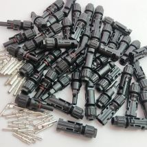 5 10 20 50 80 100 Paar Solar-PV-Stecker männlich und weiblich 1000 VDC 30 A Solarpanel-Zweigverbinder für PV-Kabel 2,5/4/6 mm2