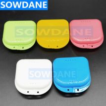 20 stücke Dental Retainer Prothese Lagerung box teil prothese Bad fall kieferorthopädische kleine zähne box PP box mit loch