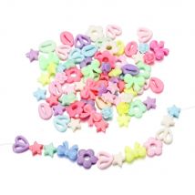 20 teile/beutel Acryl Abstand Perlen Herz Stern Muschel Perlen handgemachte Dekor für DIY Halskette Ohrringe Schmuck machen Ergebnisse