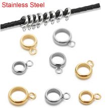 30pcs/lot Stainless Steel Pendant Connectors Bail Clasps Gold Color Pendants Clip Pinch For DIY Necklace Findings Jewelry Making