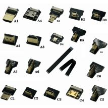 Band Flache FPV HDMI-kompatibel-Kabel Micro HD Zu Mini HDMI-kompatibel 90 Grad Adapter 5 cm-80 cm FPC Pitch 20pin Stecker Stecker