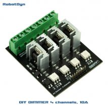 AC-Lichtdimmermodul, 4 Kanäle, 3,3 V/5 V Logik, AC 50/60 Hz, 110 V ~ 400 V, 10 A pro Kanal