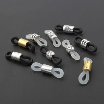20pcs Ear Hook Eyeglasses Spectacles Chain Glasses Retainer Ends Rope Sunglasses Cord Holder Strap Retainer End Loop Connector