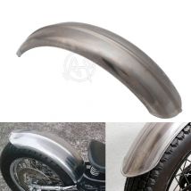 1 Stück Motorrad Old School Silber Stahl gerippt 5" breit hinterer Kotflügel für Harley Triumph XS650 Bobber Chopper Wassel