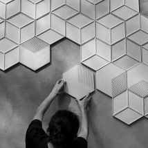 Geometrische Wand Ziegel Mold Einfache Stil Nordic Hintergrund Wand Hexagonal Deco Beton Zement