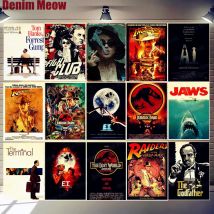 Filmplakate Filmplakette Vintage Metallblechschilder Café Bar Kino Dekor E.T. JAWS Jurassic Park Retro Malerei Wandaufkleber N311