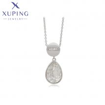 Xuping Schmuck Mode Neuankömmling Wasser tropfen geformte Kristalle Halsketten schöne Damen Geschenke