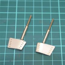 2 PCS Simulation Schlachtschiff Ruder mit 16 MM Ruder Hülse 2 MM Stangen für 1/350 Bismarck Schlachtschiff RC Boot Teile DIY Zubehör