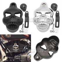 Motorrad Schädel Horn Abdeckung Für Harley Softail Dyna Fat Bob FXDF Street Bob FXDB Electra Glide LHT Road King FLHR Fatboy FLSTF