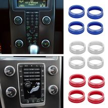 4 sztuki / zestaw Pokrętło klimatyzacji samochodowej Pokrętło przełącznika ogrzewania Pokrywa pasuje do VOLVO S60 V60 XC60 S80 V40 Akcesoria samochodowe