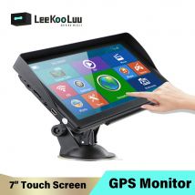 LeeKooLuu 7 "pollici HD navigazione GPS per auto SatNav 8GB navigatori Bluetooth AV-IN lettori FM MP3/MP4