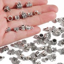 Neue Mode 20 Teile/los Antike Silber Farbe Perlen Für Schmuck Machen Armband Halskette Zubehör Mode Anhänger DIY Erkenntnisse