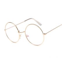 Vintage Runde Brille Klare Linse Mode Gold Runde Metallrahmen Brille Optische Männer Frauen Brillengestell Gefälschte Brille