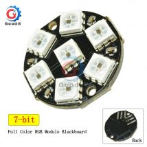 WS2812 7-Bit 7 Bits LED 5050 RGB LED Ring Lampe Licht mit Integrierte Treiber Für Arduino Reverse Polarität schutz IC Control