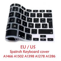 Tastiera spagnola UE USA per MacBook Air Pro Retina 13 15 Tastiera spagnola Cover in silicone A1466 A1278 A1286 A1398 Pelle tastiera
