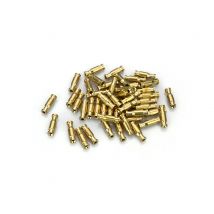Bottle Tubes Brass Metal Tubes Fly Tying Materials +Liner Tube+Junction Tubeing-50pcs per pack(Gold) )