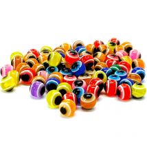 30 Stück 5/6/8 mm Fischaugen-Angelperlen, gemischte Farben, Carolina Rigs Steuern, Rigs, Angeln, Acrylperlen, DIY-Kit, Bass-Angelgerät