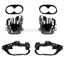 Silenciador Turbo para parachoques trasero de coche, puntas de escape, salidas de tubo para Mercedes Benz GLB X247 GLB220 250 GLB35 GLB45 AMG, reacondicionamiento 2020 +