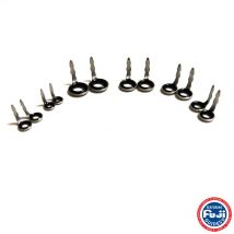 BR Wi&Wa Fuji CCLOG & BCLOG silver & Dark gun smoke guide Ultralekki przewodnik Naprawa pręta 10szt