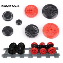Smartable Zugräder MOC Custom Parts Bausteinspielzeug für professionelle kompatible City Train 50254/57999/85557/85558/57878