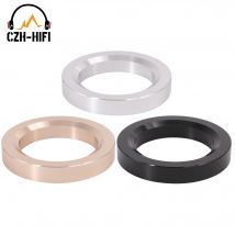 1PC 60mm CNC Gefräste Aluminium Runde Dekorieren Basis Ring Kreis Washer Für Vintage KT88 Vakuum Rohr Verstärker DIY hiFi