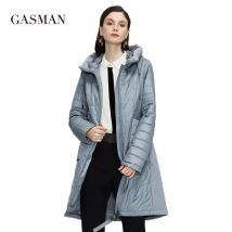 GASMAN 2022 Neue frauen frühling jacke lange Dünne Baumwolle mit kapuze mantel frauen casual mode