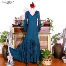 Spanisches Tanzkleid Flamenco-Kleid Wear Damen 5DTT33