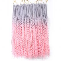 Saisity Ombre Synthetische mit Split Enden Göttin Box Zöpfe Häkeln Haar Extensions Mit Ende Böhmischen Box Flechten Haar