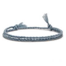Fashion Simple Couple Bracelet Simple Style Pure Color Hand-Woven Cotton Red Black Gray Rope Bracelets for Men and Women Gifts