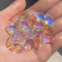 AB Farben Lilie Blütenblätter Tschechische Lampwork Kristall Glas Spacer Perlen Für Schmuck Machen Diy Hand Armband Haarnadel 20/40/60 stücke