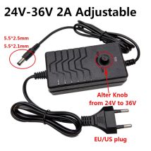Adattatore di alimentazione regolabile 24V 25V 26V 27V 28V 29V 30V 31V 32V 33V 34V 35V 36V 2A Adattatore convertitore da CA a CC Adaptador