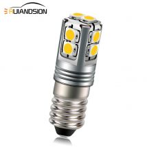 RUIANDSION 1Pcs E10 P13.5S PR2 3030SMD Maglite Replacement Bulb 6V-40V 9V 12V 18V 24V 4-9D Torch Flashlight 600Lm 6000K 4300K