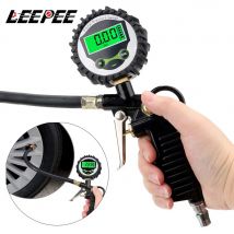 Auto Reifen Manometer Luft Inflator EU Adapter Fahrzeug Tester LCD Digital Test Inflation Überwachung Manometer Motorrad Fahrrad