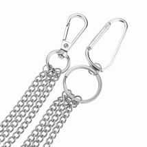 1PC Stainless Steel Long Key Chain On The Jeans Pants Keychains Punk Street Keychain Unisex HipHop Goth Aesthetic Accessories