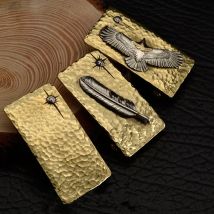 Solide Messing Cupro Nickel Gürtel Lederband Jeans Gurtband DIY Leder Handwerk