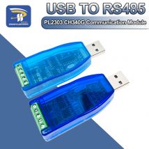 Industrieller USB-zu-RS232-RS485-CH340G-PL2303-Konverter-Kommunikationsmodul, bidirektionaler Halbduplex-TVS-Schutz mit serieller Linie