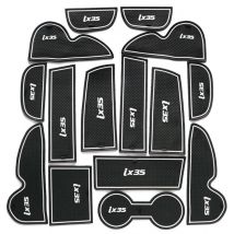 Tür Slot Matte für Hyundai IX35 2009 ~ 2015 Tor Nut Kissen Auto Tür Gummi Tasse Halter Matten Anti-slip Teppiche Position