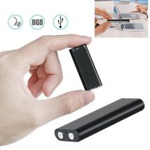 Mini dittafono audio digitale con registratore vocale professionale da 8 GB