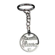 Fashion te quiero abuela Stainless Steel Key Rings for Women Grandmother Grandfather Keychains Jewelry llaveros mujer K419S01