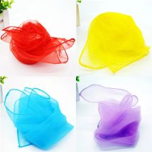 Candy Farbe Platz Schal Mädchen Leistung Kleine Schals Solide Imitation Seide Kopf Schal Kinder Dance Neck Schal Bandana