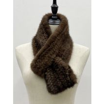 2025New Mink Fur Scarf for Women Winter Warm Soft Female Shawls Stylish Solid Neckwarmer 80cmx12cm