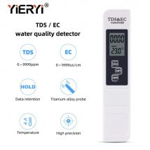 Yieryi 3 in 1 TDS Tester Misuratore di conducibilità Strumento di misurazione della temperatura dell'acqua Funzione 0-5000 ppm Misuratore EC arrivato 30% di sconto