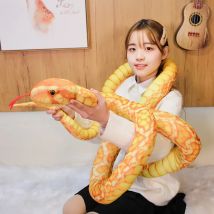 110-300cm Simulation Schlangen Plüsch Spielzeug Riesen Lange Schlange Stofftier Plushie Lustige Tricky Freunde Halloween Kinder Gif