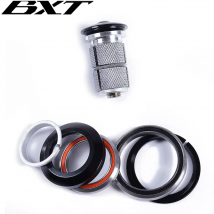 BXT Auricolare per bici 1-1/8 "-1-1/2" per telaio auricolare conico MTB/bicicletta da strada cuffia tappo superiore accessori per biciclette cuscinetto dritto