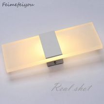 Feimefeiyou Mini 3/6/12W Ha Condotto La Lampada Da Parete in Acrilico AC85-265V Lungo bianco caldo Camera Biancheria Da Letto Soggiorno lampada da parete coperta