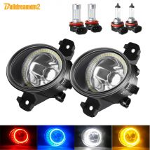 Angel Eye Fendinebbia Auto Paraurti Anteriore Lampada Della Nebbia Halo Anello DRL Per Renault Clio Laguna Modus Thalia Master Koleos VelSatis Espace