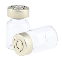 40 zählen 5 ml/10 ml Leere Versiegelt Sterile Serum Klar Glas Fläschchen Groß mit Aluminium Septen Dichtungen Injektion fläschchen