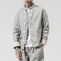 Männer Baumwolle Leinen Sets Herren Tang Anzug Jacken Hosen männlich Kung Fu traditionelle